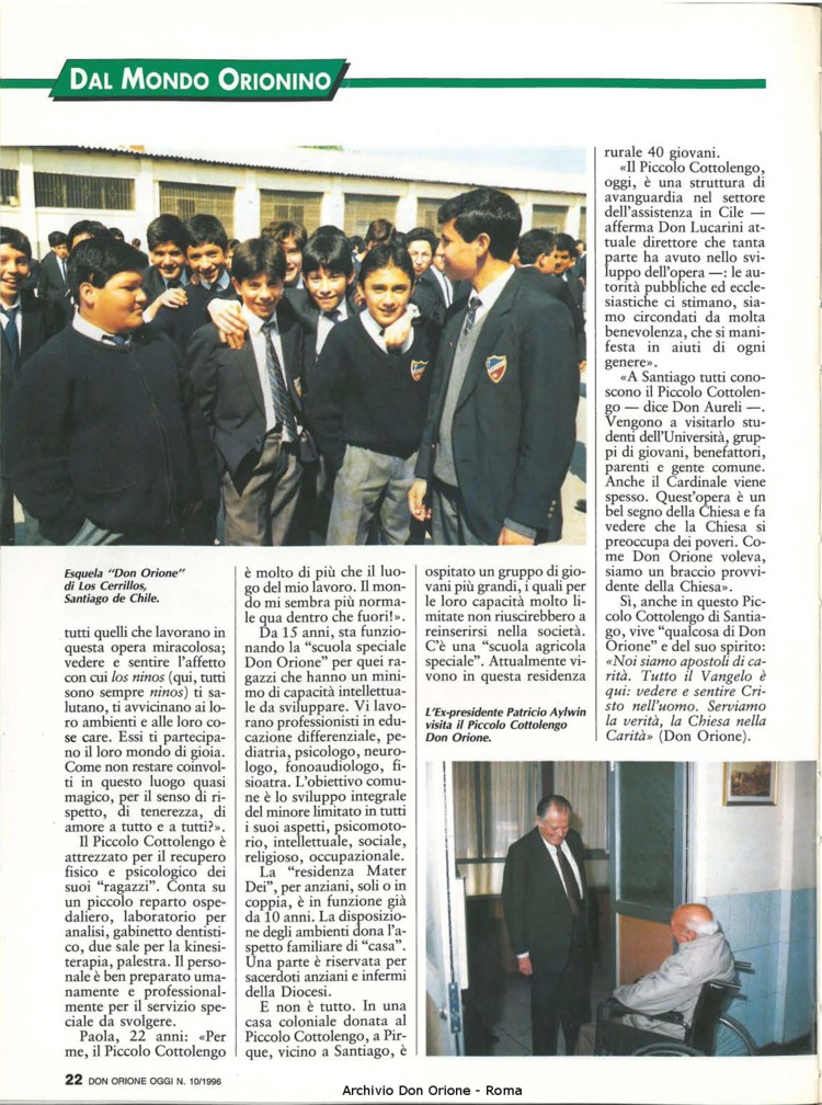 Don Orione oggi, 1996, 10, pagina 22