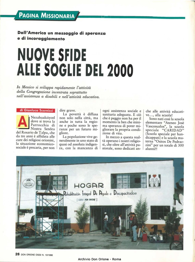 Don Orione oggi, 1996, 10, pagina 26