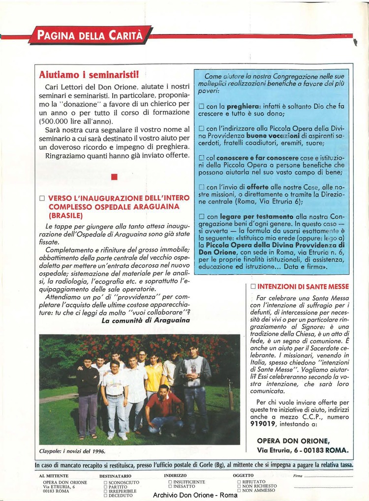 Don Orione oggi, 1996, 10, pagina 32