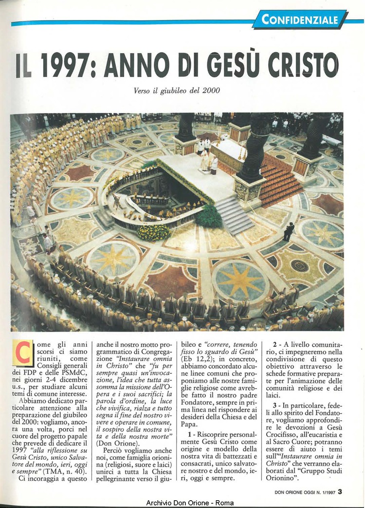 Don Orione oggi, 1997, 01, pagina 3