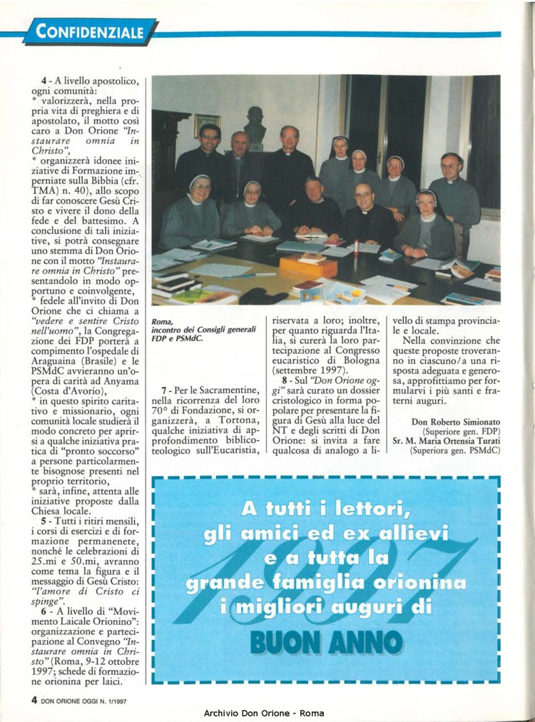 Don Orione oggi, 1997, 01, pagina 4