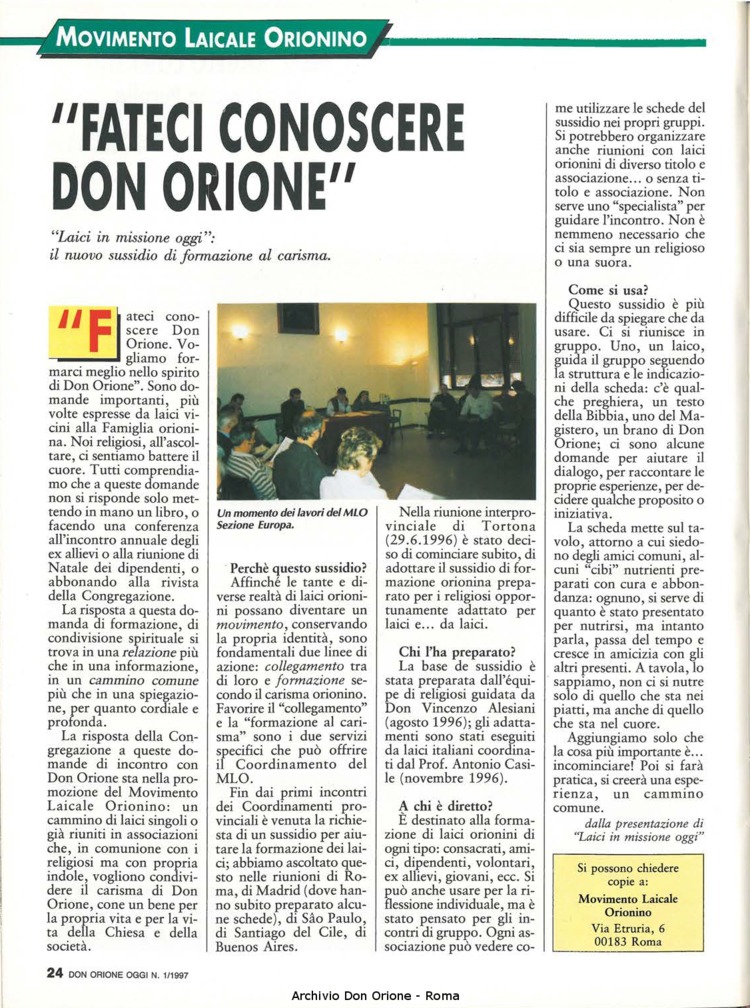 Don Orione oggi, 1997, 01, pagina 24