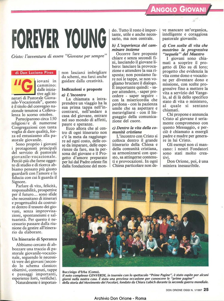 Don Orione oggi, 1997, 01, pagina 25