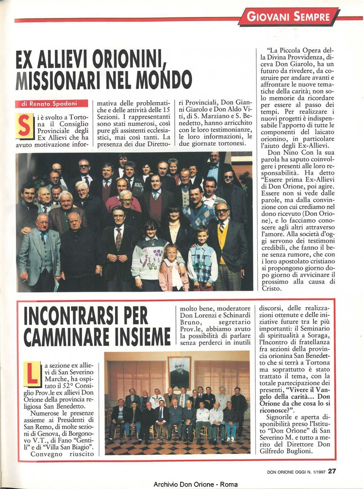 Don Orione oggi, 1997, 01, pagina 27