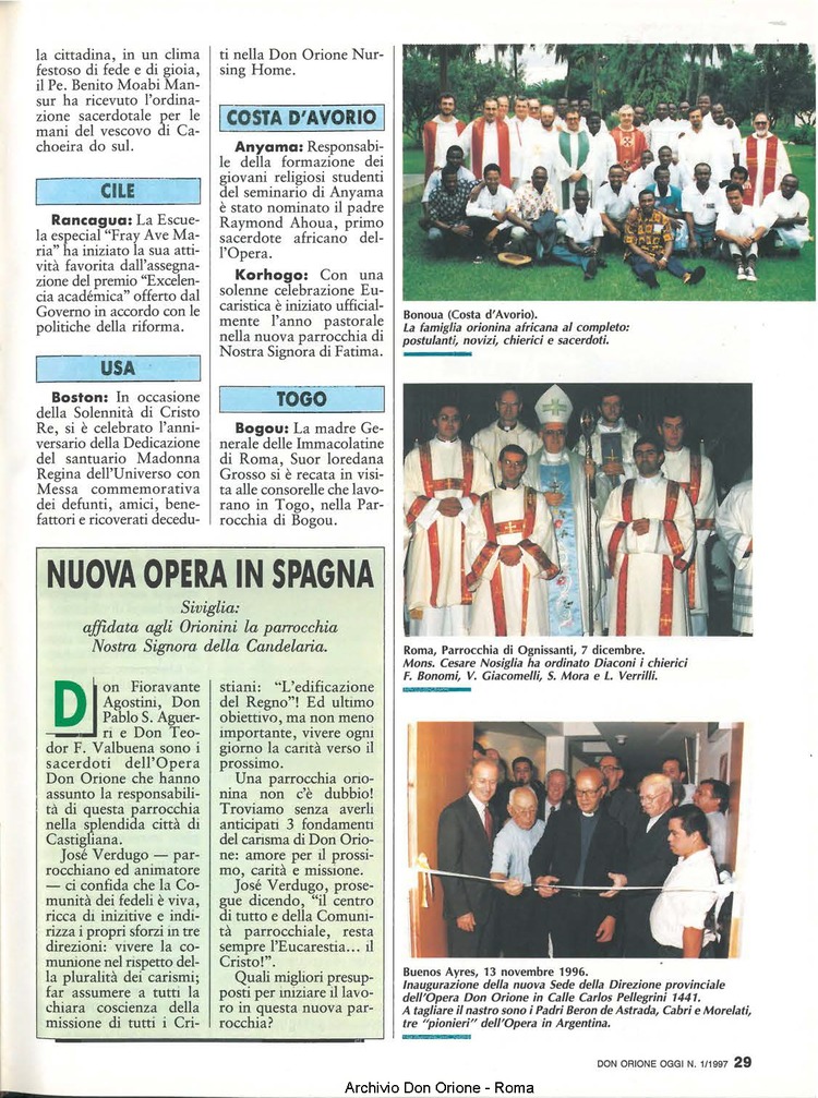 Don Orione oggi, 1997, 01, pagina 29