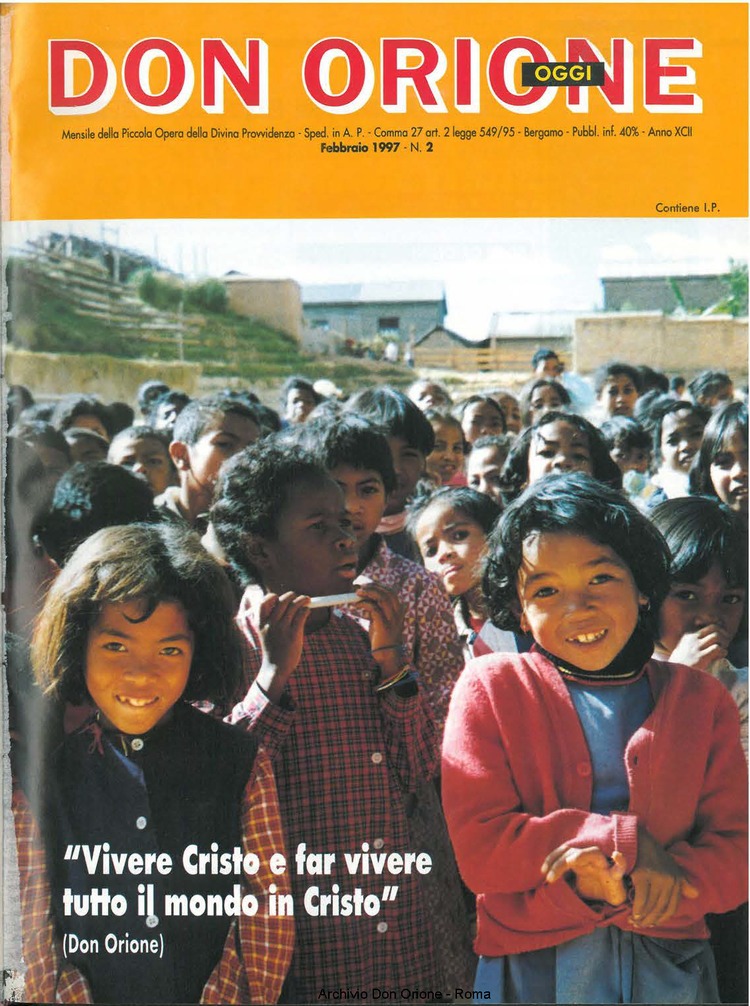 Don Orione oggi, 1997, 02, pagina 1
