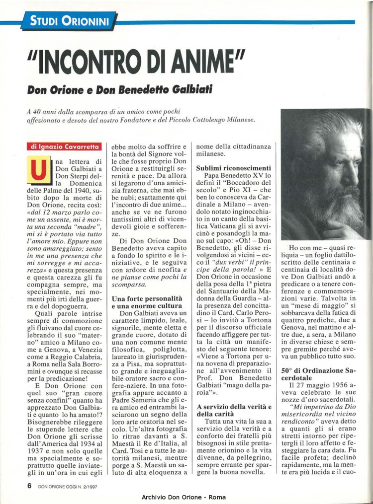 Don Orione oggi, 1997, 02, pagina 6