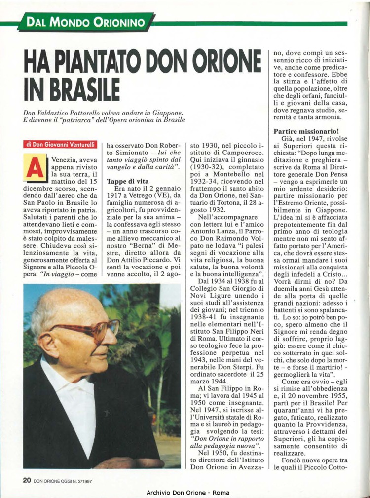 Don Orione oggi, 1997, 02, pagina 20