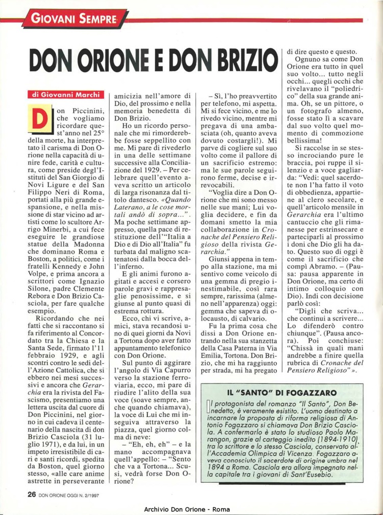 Don Orione oggi, 1997, 02, pagina 26