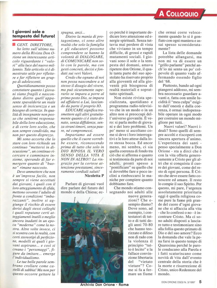 Don Orione oggi, 1997, 03, pagina 5