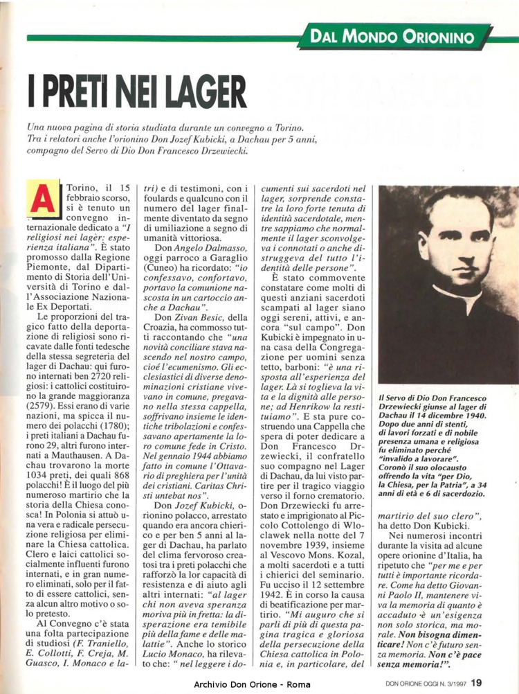 Don Orione oggi, 1997, 03, pagina 19