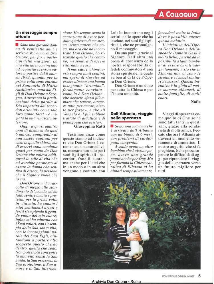 Don Orione oggi, 1997, 04, pagina 5