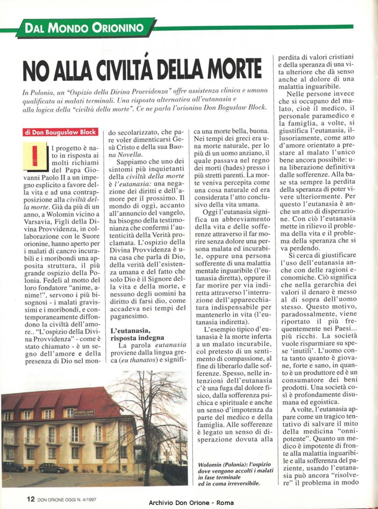 Don Orione oggi, 1997, 04, pagina 12
