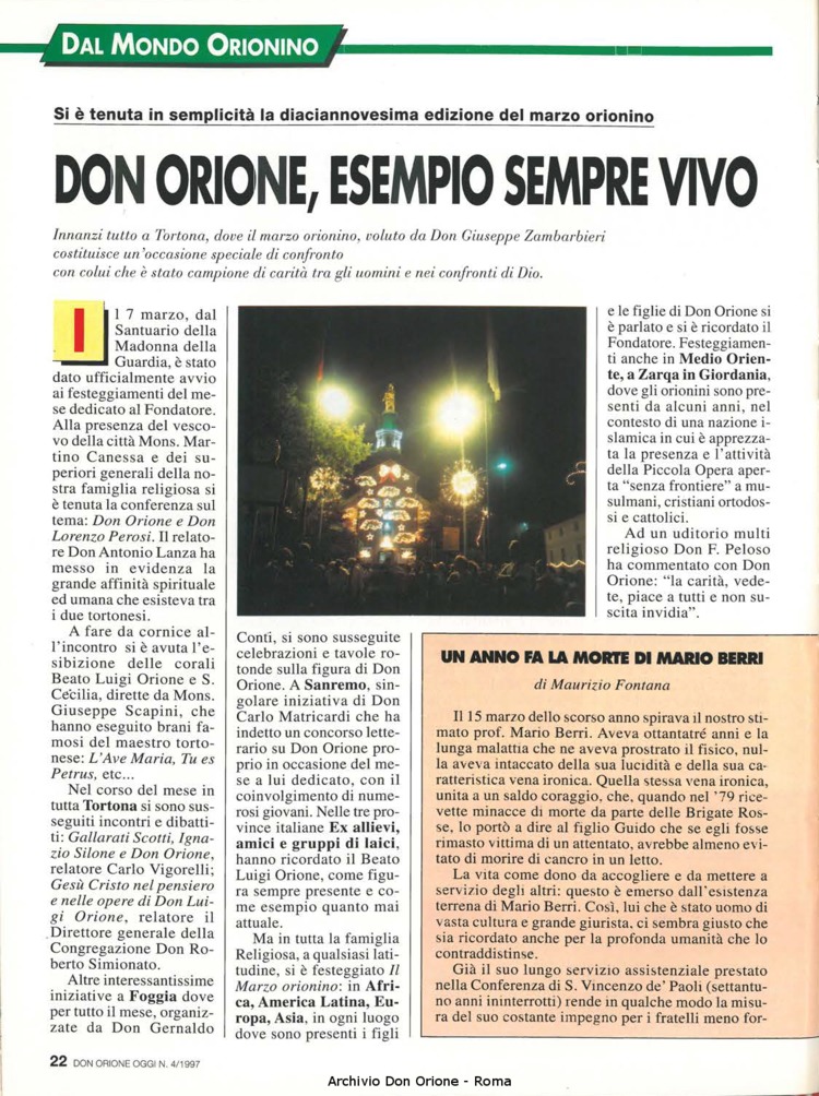 Don Orione oggi, 1997, 04, pagina 22