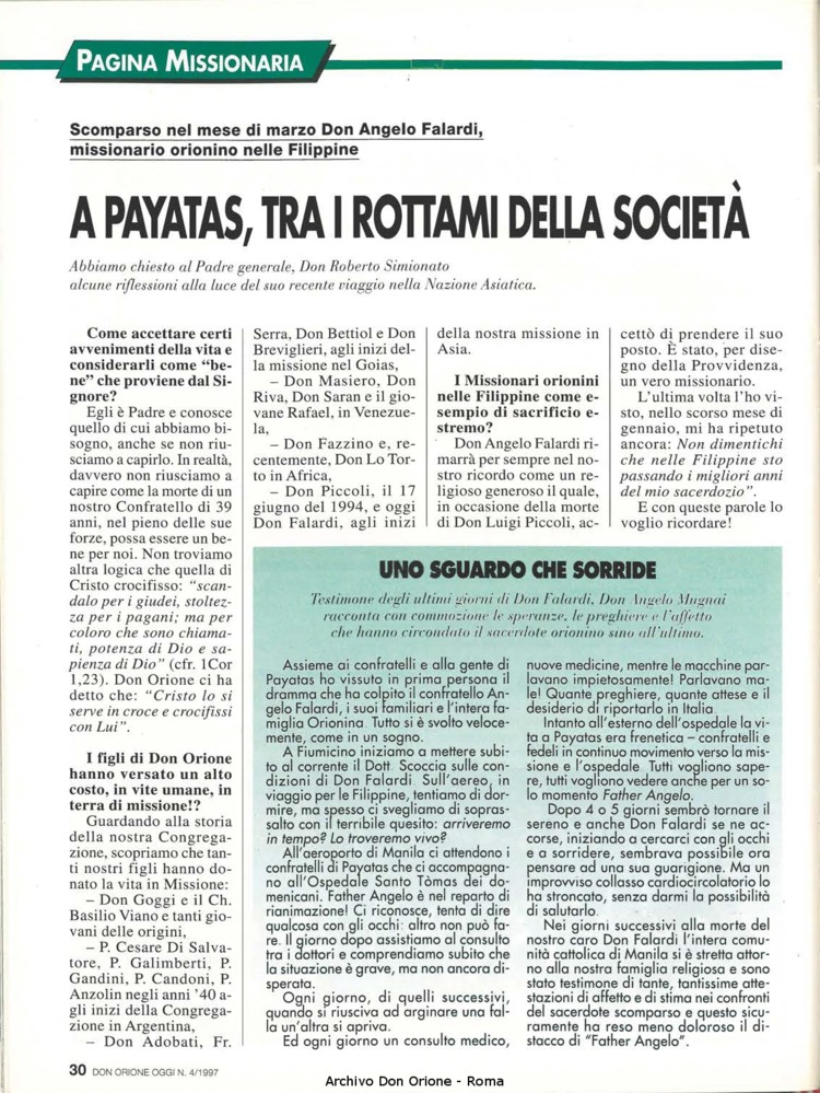 Don Orione oggi, 1997, 04, pagina 30