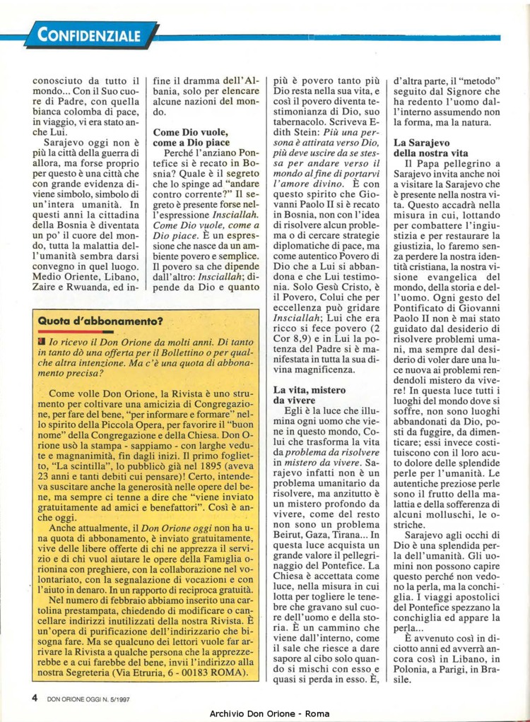Don Orione oggi, 1997, 05, pagina 4