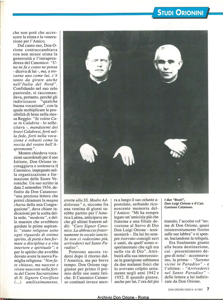 Don Orione oggi, 1997, 05, pagina 7
