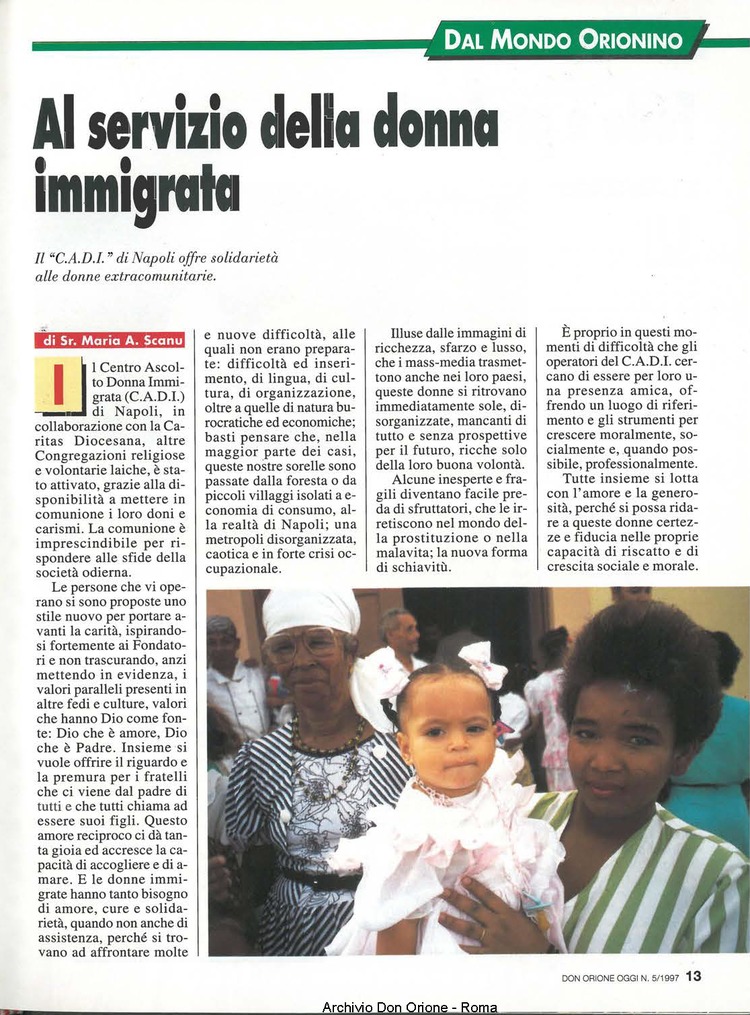 Don Orione oggi, 1997, 05, pagina 13