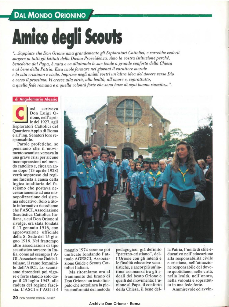 Don Orione oggi, 1997, 05, pagina 20