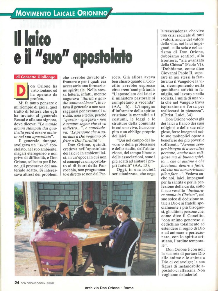 Don Orione oggi, 1997, 05, pagina 24