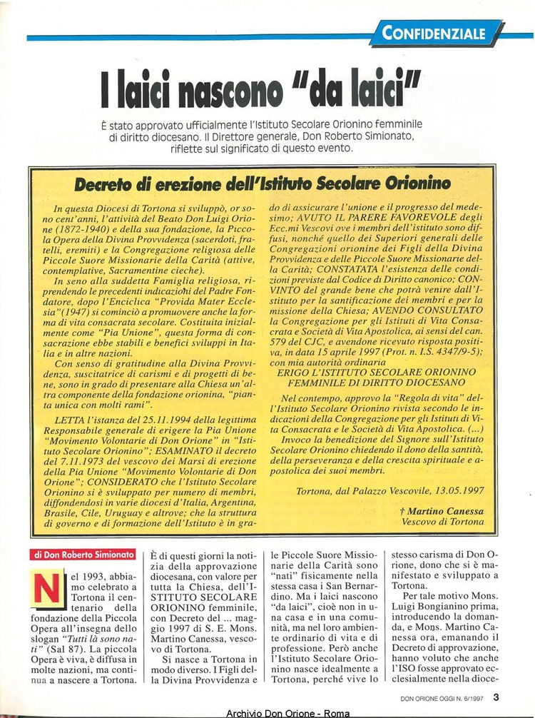 Don Orione oggi, 1997, 06, pagina 3