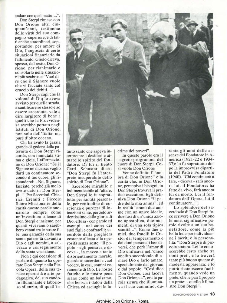 Don Orione oggi, 1997, 06, pagina 13
