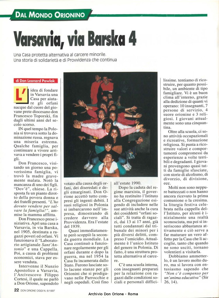 Don Orione oggi, 1997, 06, pagina 22