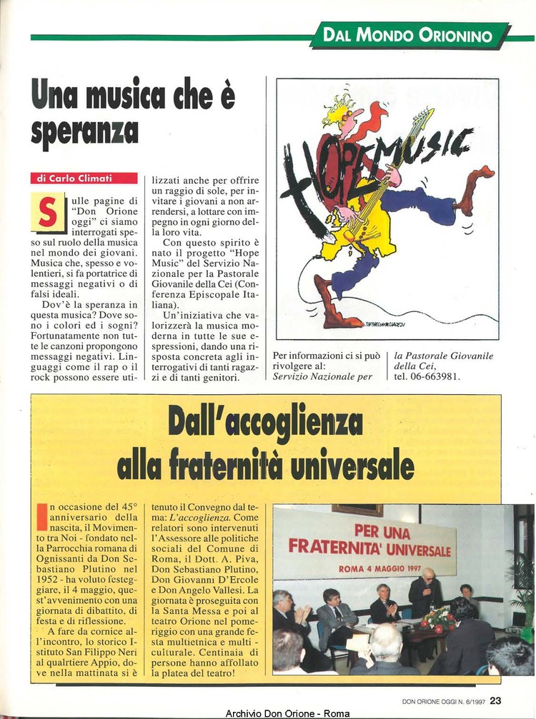 Don Orione oggi, 1997, 06, pagina 23