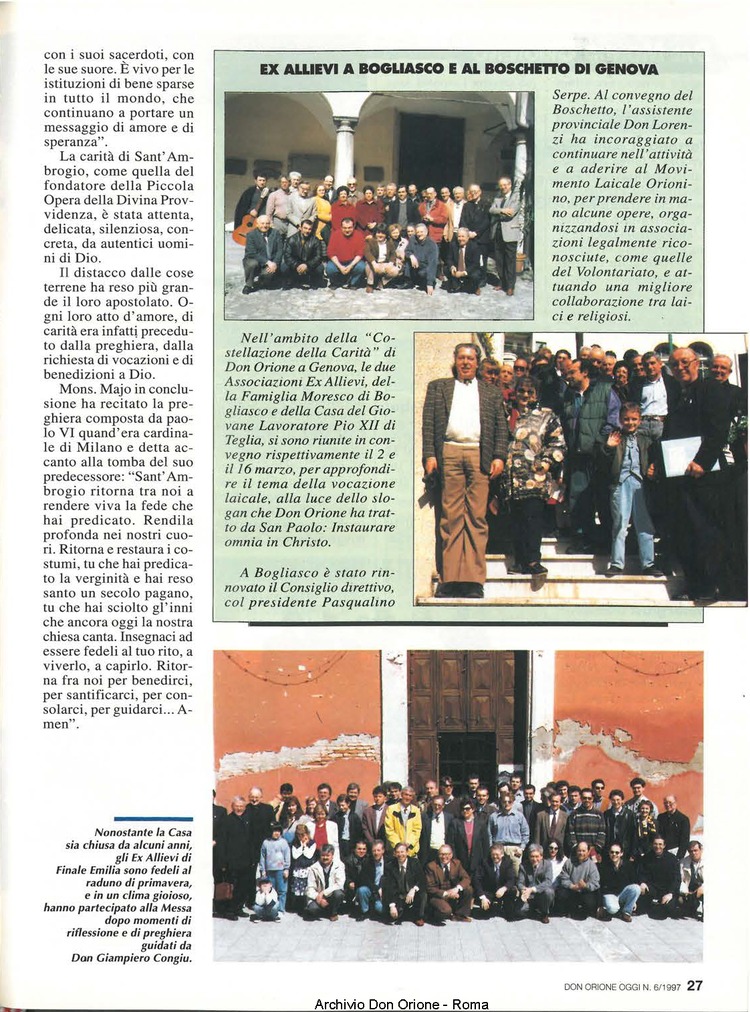 Don Orione oggi, 1997, 06, pagina 27