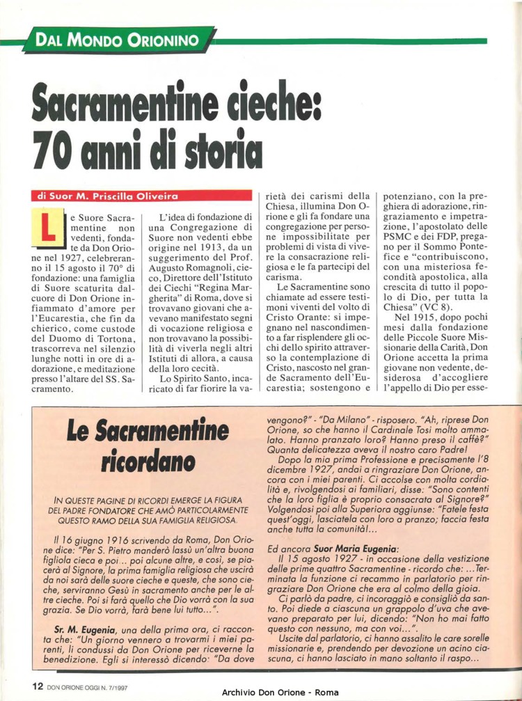 Don Orione oggi, 1997, 07, pagina 12
