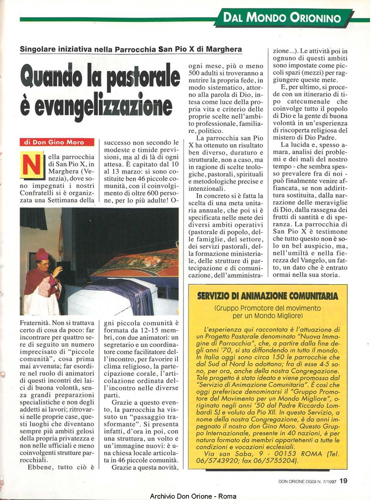 Don Orione oggi, 1997, 07, pagina 19