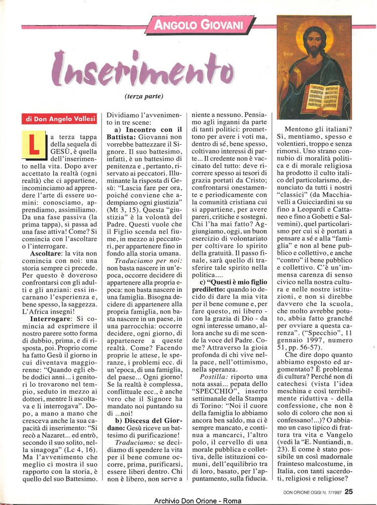 Don Orione oggi, 1997, 07, pagina 25