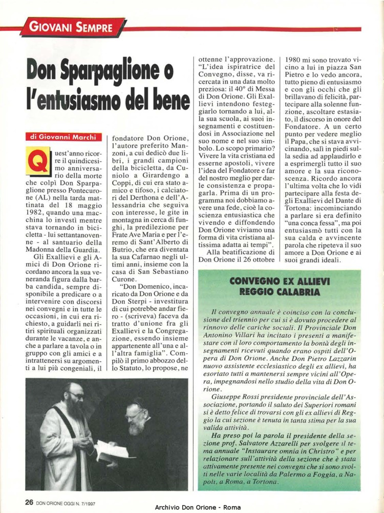 Don Orione oggi, 1997, 07, pagina 26