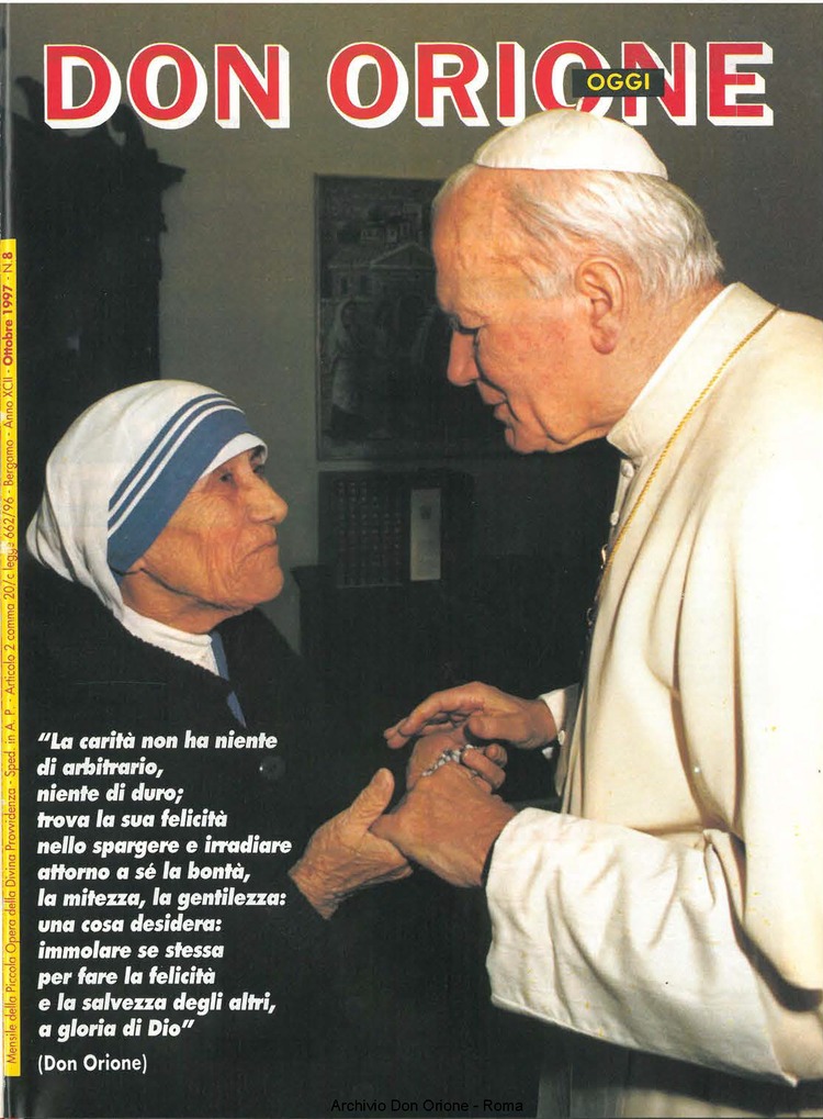 Don Orione oggi, 1997, 08, pagina 1