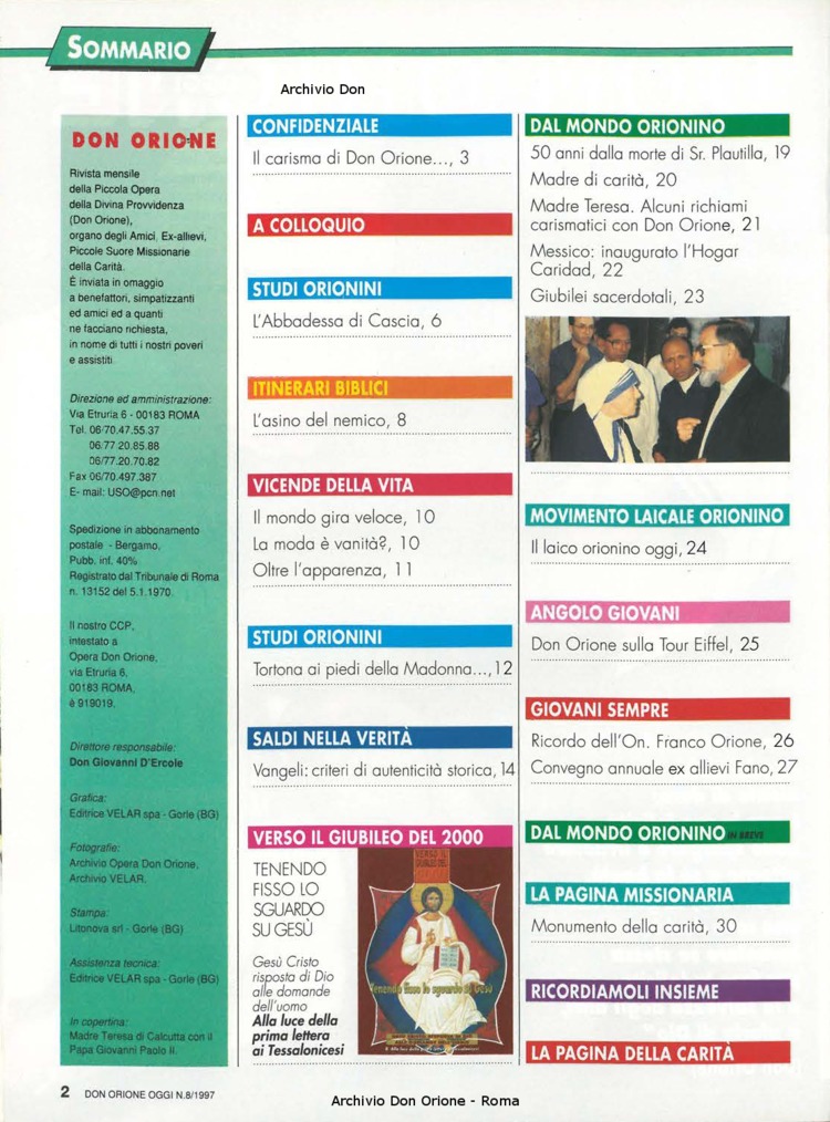 Don Orione oggi, 1997, 08, pagina 2