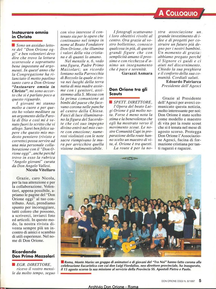 Don Orione oggi, 1997, 08, pagina 5