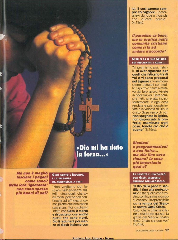Don Orione oggi, 1997, 08, pagina 17