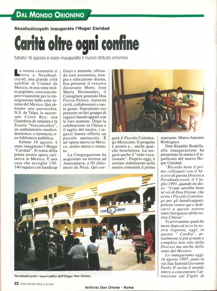 Don Orione oggi, 1997, 08, pagina 22