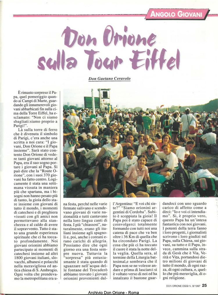 Don Orione oggi, 1997, 08, pagina 25