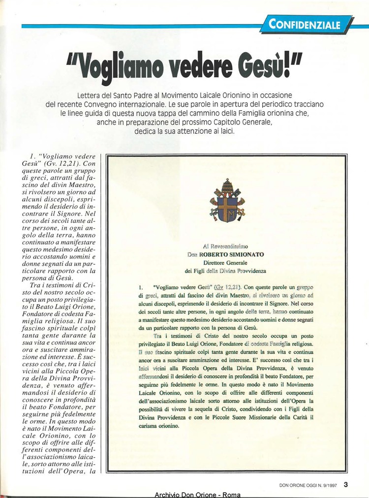 Don Orione oggi, 1997, 09, pagina 3