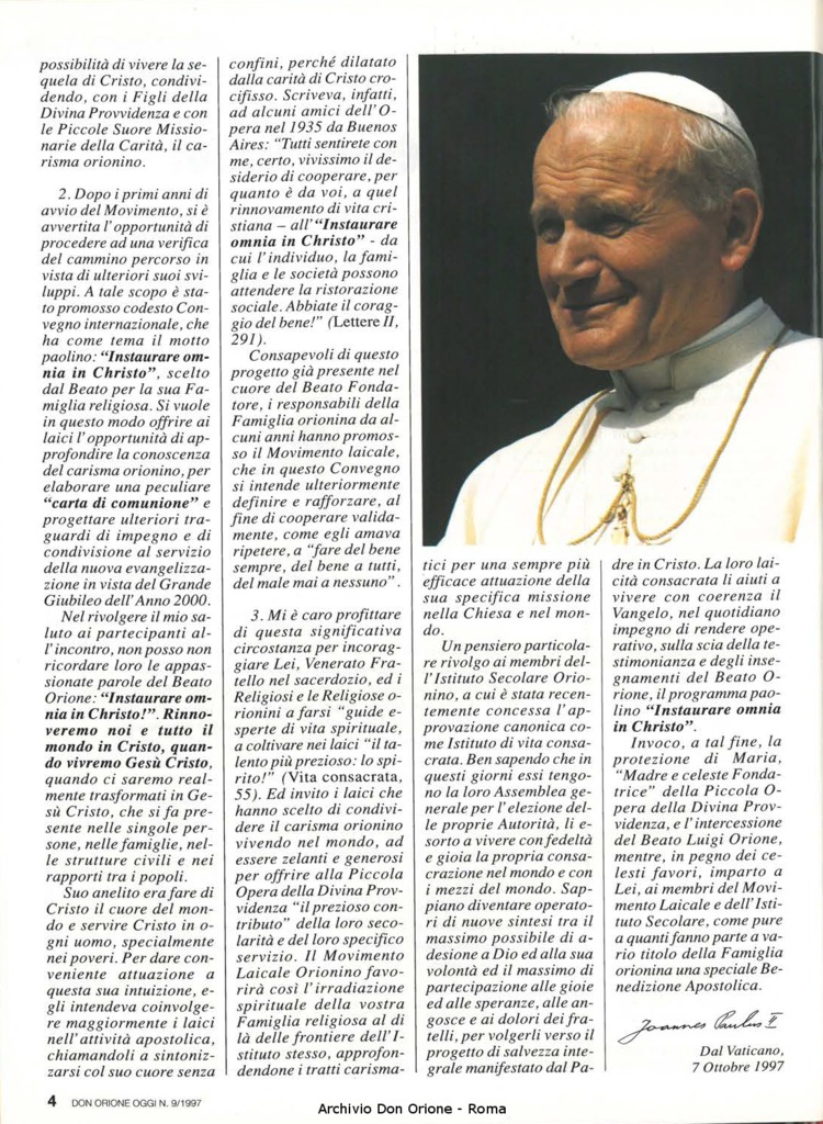 Don Orione oggi, 1997, 09, pagina 4