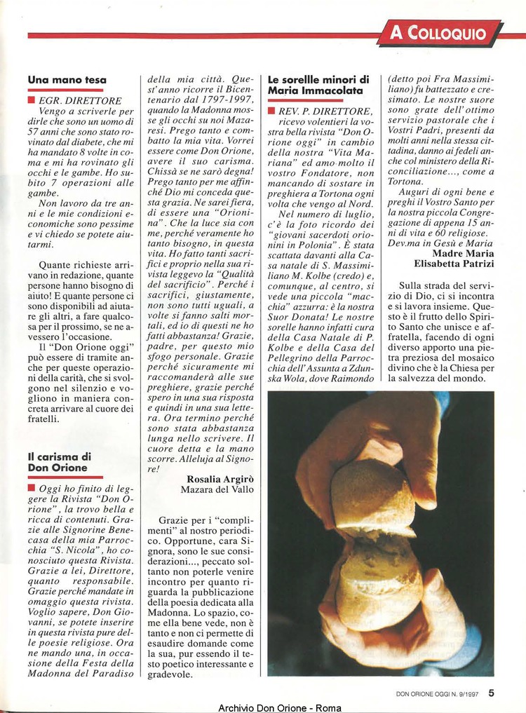 Don Orione oggi, 1997, 09, pagina 5