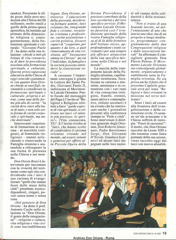 Don Orione oggi, 1997, 09, pagina 13