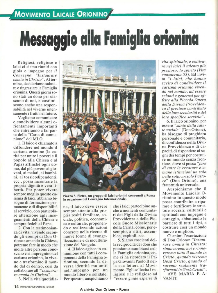 Don Orione oggi, 1997, 09, pagina 14