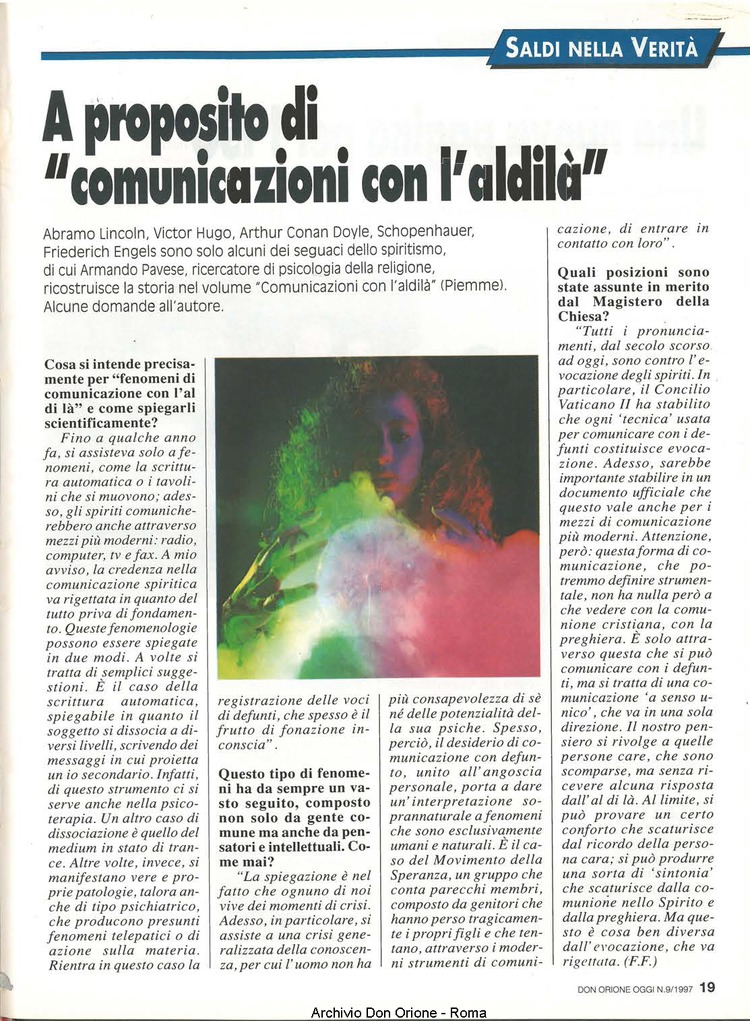 Don Orione oggi, 1997, 09, pagina 19