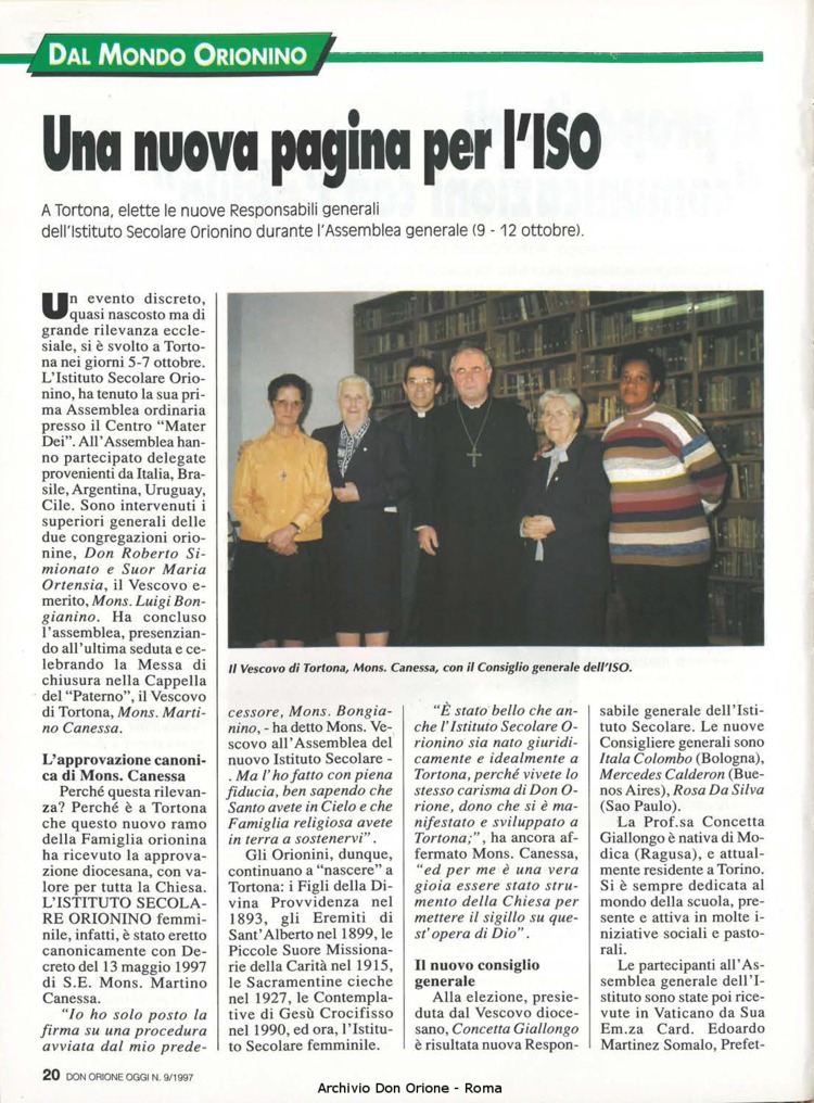 Don Orione oggi, 1997, 09, pagina 20