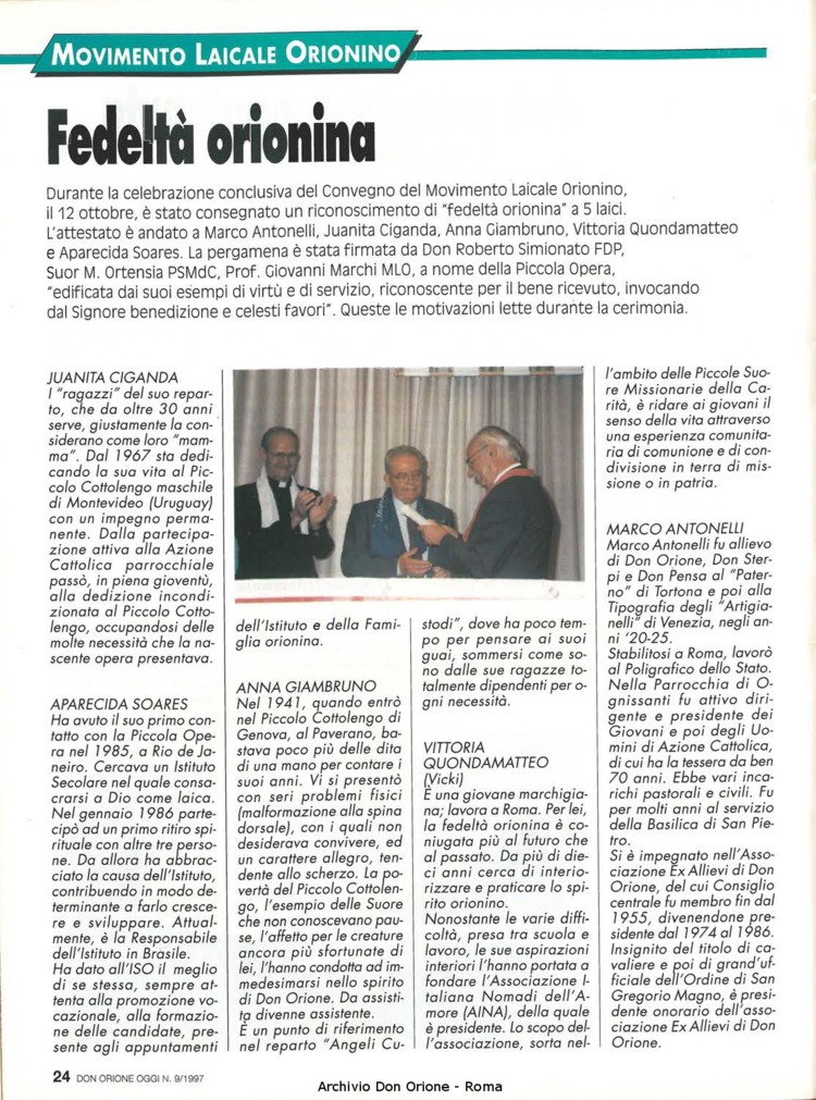 Don Orione oggi, 1997, 09, pagina 24