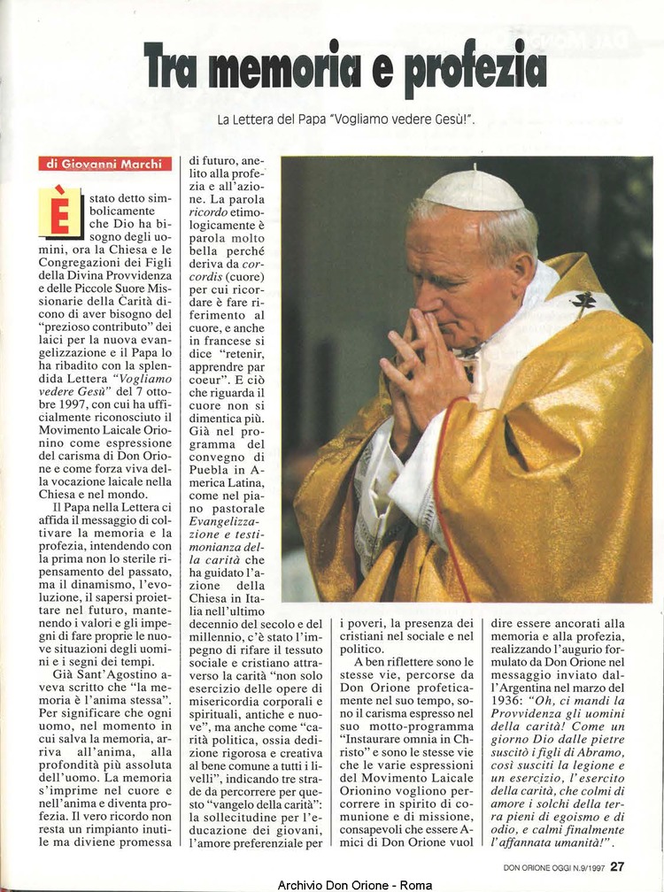 Don Orione oggi, 1997, 09, pagina 27