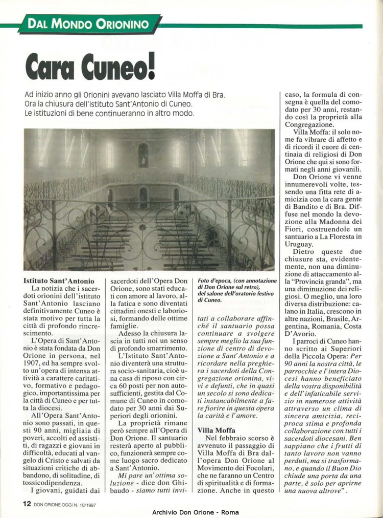 Don Orione oggi, 1997, 10, pagina 12