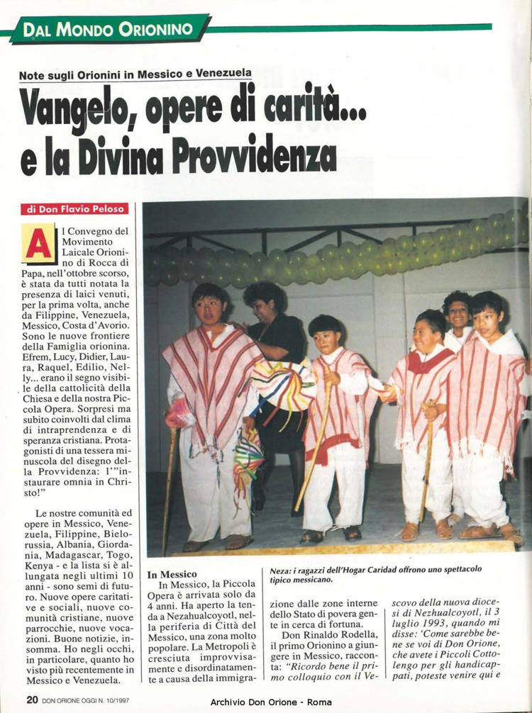 Don Orione oggi, 1997, 10, pagina 20